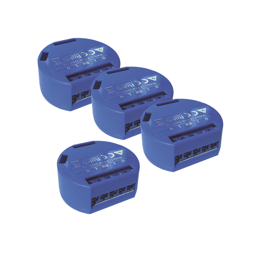 Kit de 4 / Relevador / Interruptor WIFI INDUSTRIAL Industrial y residencial inteligente / Hasta 16A / Soporta Google /Alexa / Nube P2P y control Local /