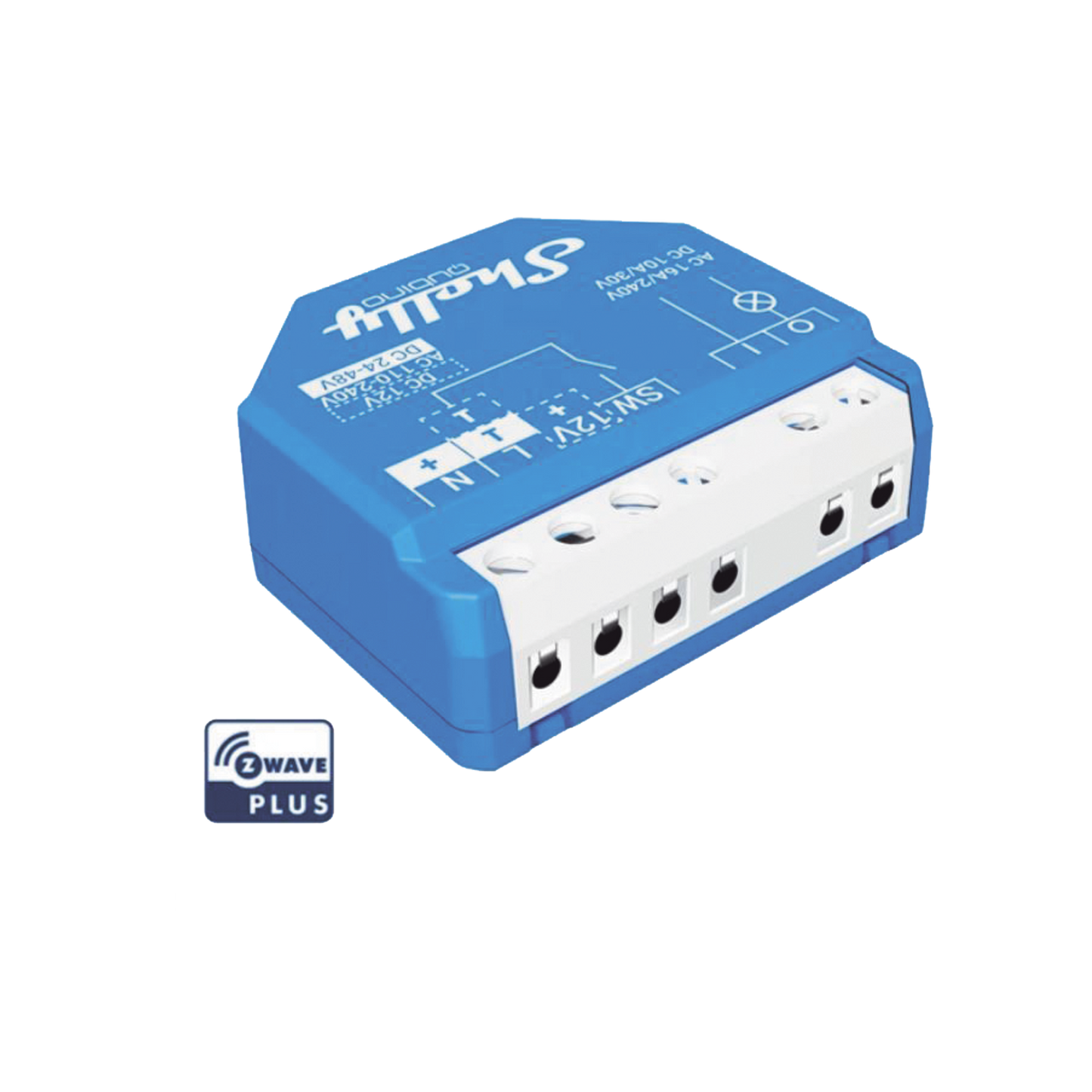Zwave Relevador inalámbrico inteligente, contacto seco, 16A, 110-230 V, compatible con HUB Zwave, Hubitat HC7 y HC