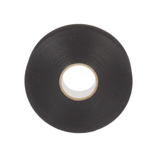 Cinta Eléctrica STRONGHOLD para Aislar, de PVC, Uso Profesional, Grosor de 0.18mm (7 mil), Ancho de 19mm, y 18m de Largo, Color Negro