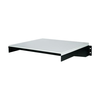Sólida mesa de aglomerado prensado de 5/8" cubierta con fórmica y base atornillable.